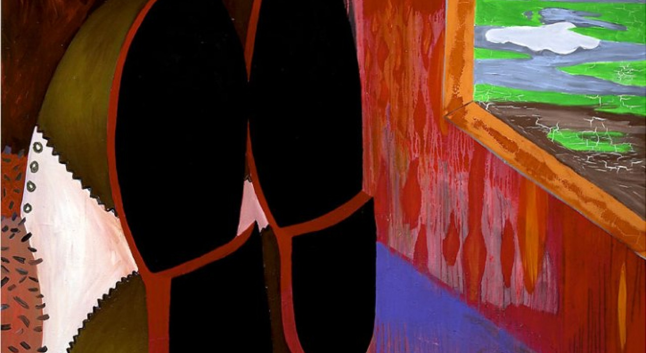 Ginger y Fred. 2002. Óleo y pintura sintética / tela. 161 x 195 cm.